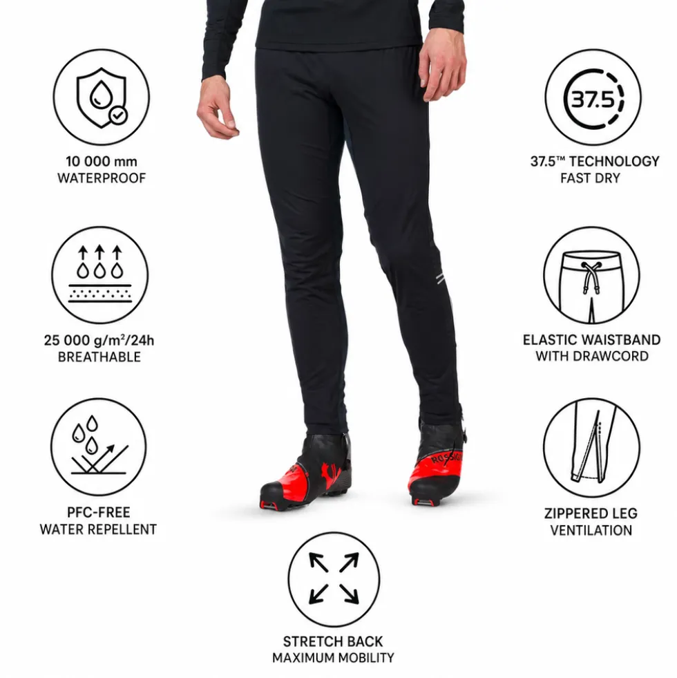 Pantaloni sci di fondo Rossignol Poursuite Pant Black