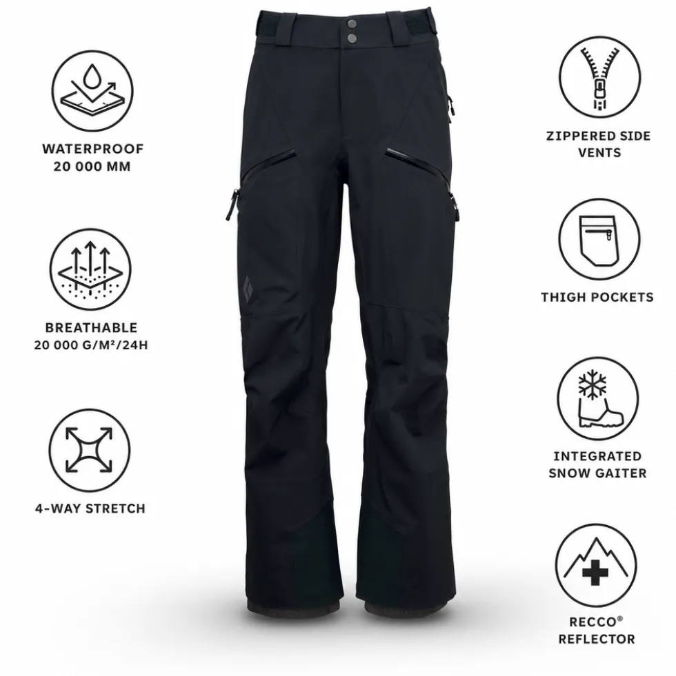 Pantaloni tecnici Black Diamond W Recon Stretch Pants Black