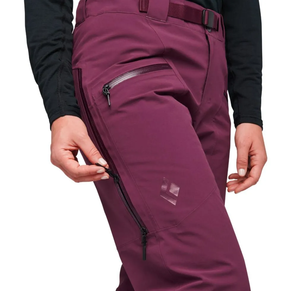 Pantaloni tecnici Black Diamond W Recon Insulated Pants Blackberry