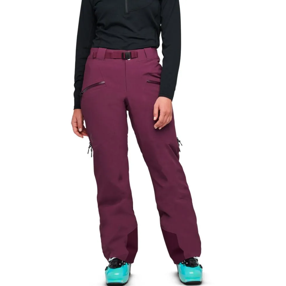 Pantaloni tecnici Black Diamond W Recon Insulated Pants Blackberry
