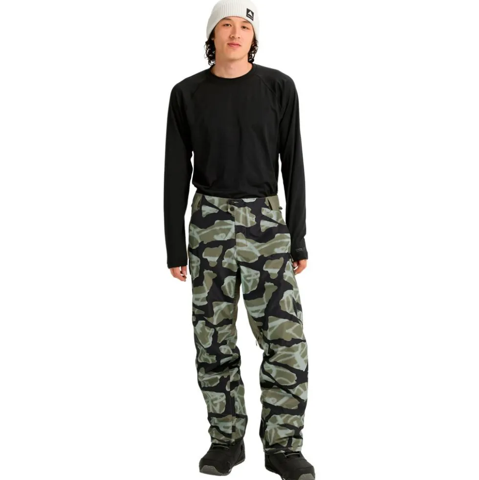 Pantaloni tecnici Burton Reserve 2L Pants Graffiti Camo Forest Moss