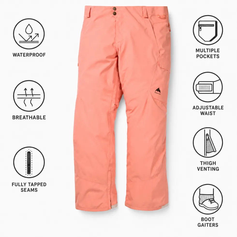 Pantaloni tecnici Burton Reserve 2L Pants Sunrise Coral