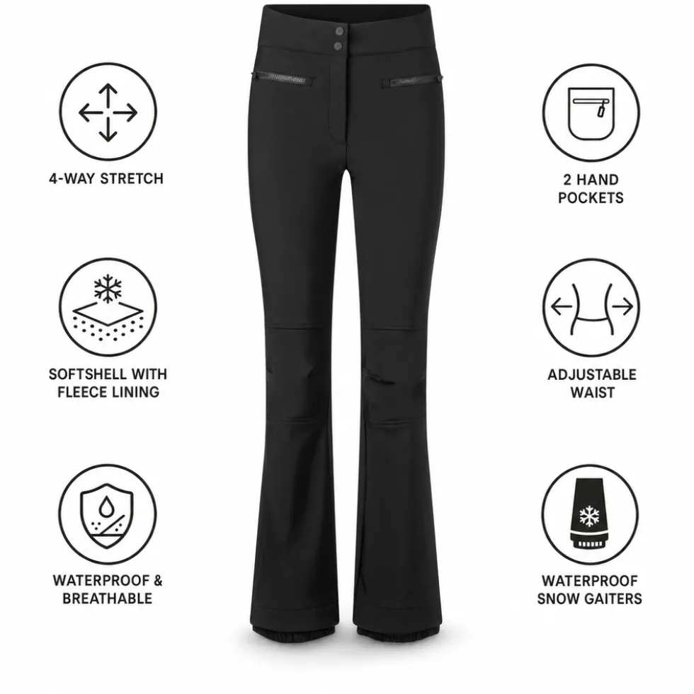 Pantaloni tecnici Fusalp Diana Noir