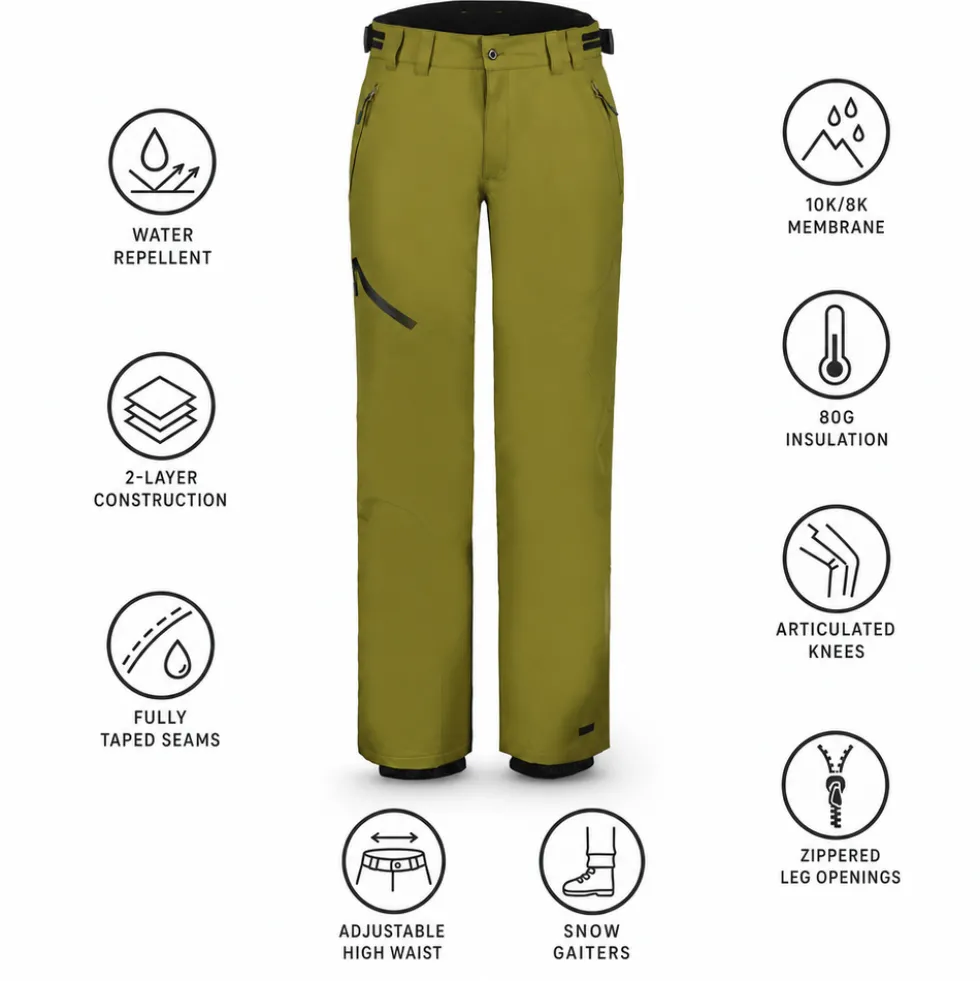 Pantaloni tecnici Icepeak Colman Olive