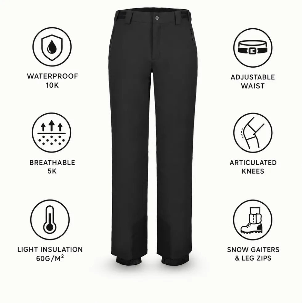 Pantaloni tecnici Icepeak Fleming Noir