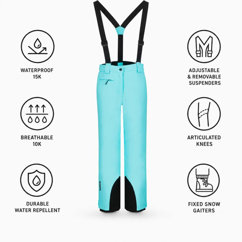 Pantaloni tecnici Icepeak Lagos Turquoise