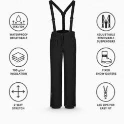 Pantaloni tecnici Icepeak Lagos Noir