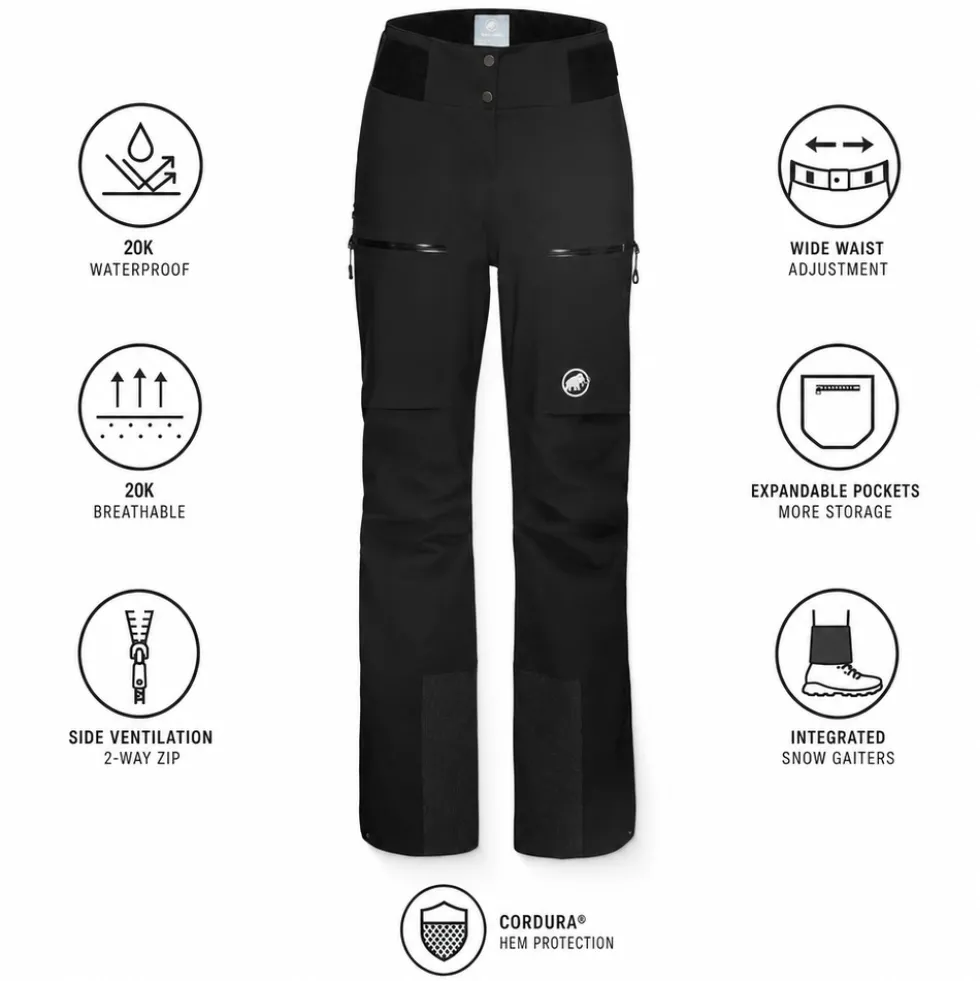 Pantaloni tecnici Mammut Stoney HS Thermo Pants Women Black