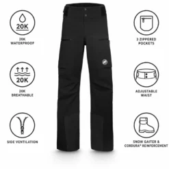 Pantaloni tecnici Mammut Stoney Hs Pants Men Black