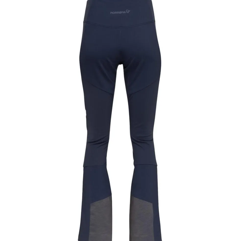 Pantaloni tecnici Norrona Lyngen Equaliser Stretch Tights W's Indigo Night
