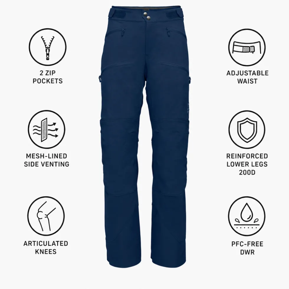 Pantaloni tecnici Norrona Women's Lyngen Flex1 Indigo Night