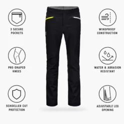 Pantaloni tecnici Ortovox Col Becchei Pants M Black Raven