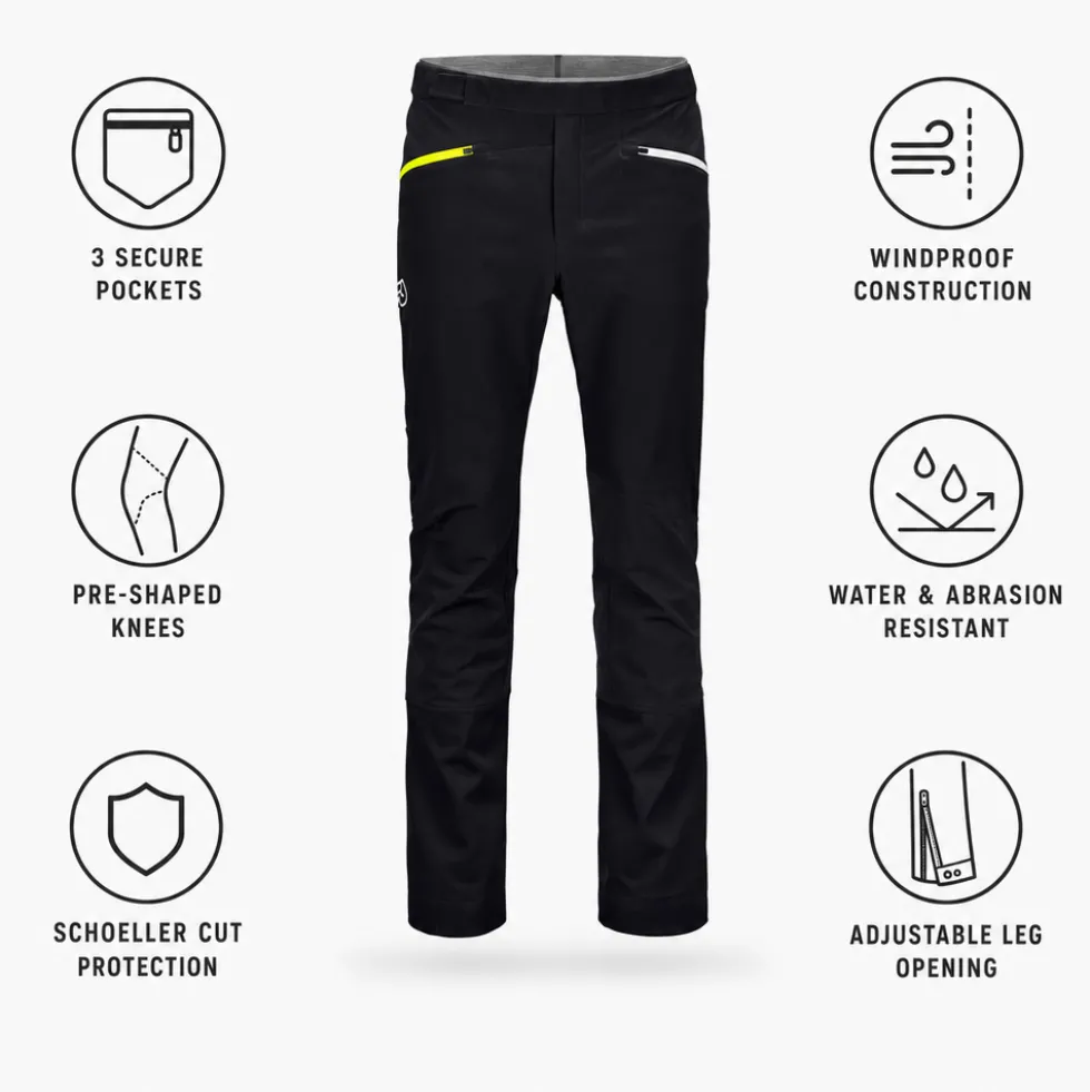 Pantaloni tecnici Ortovox Col Becchei Pants M Black Raven