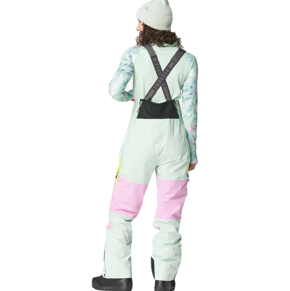 Pantaloni tecnici Picture Elwy Bib Silt Green Orchid Acid