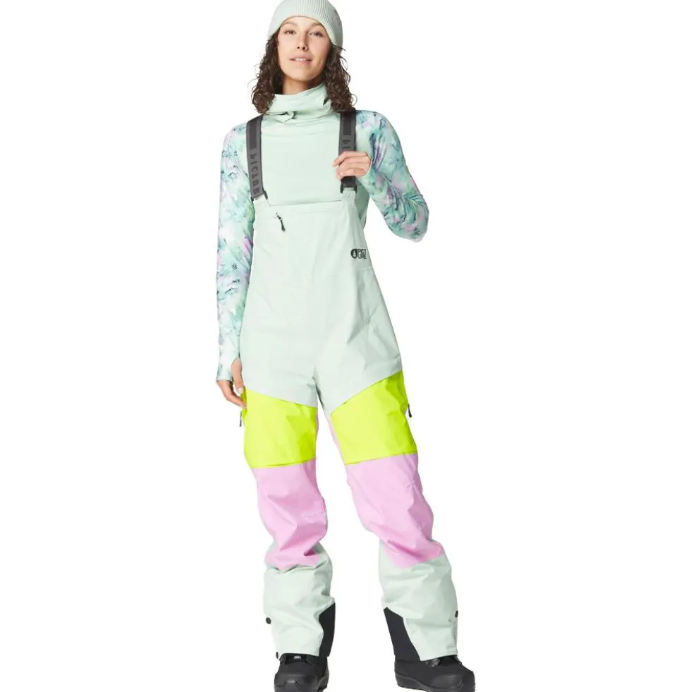 Pantaloni tecnici Picture Elwy Bib Silt Green Orchid Acid