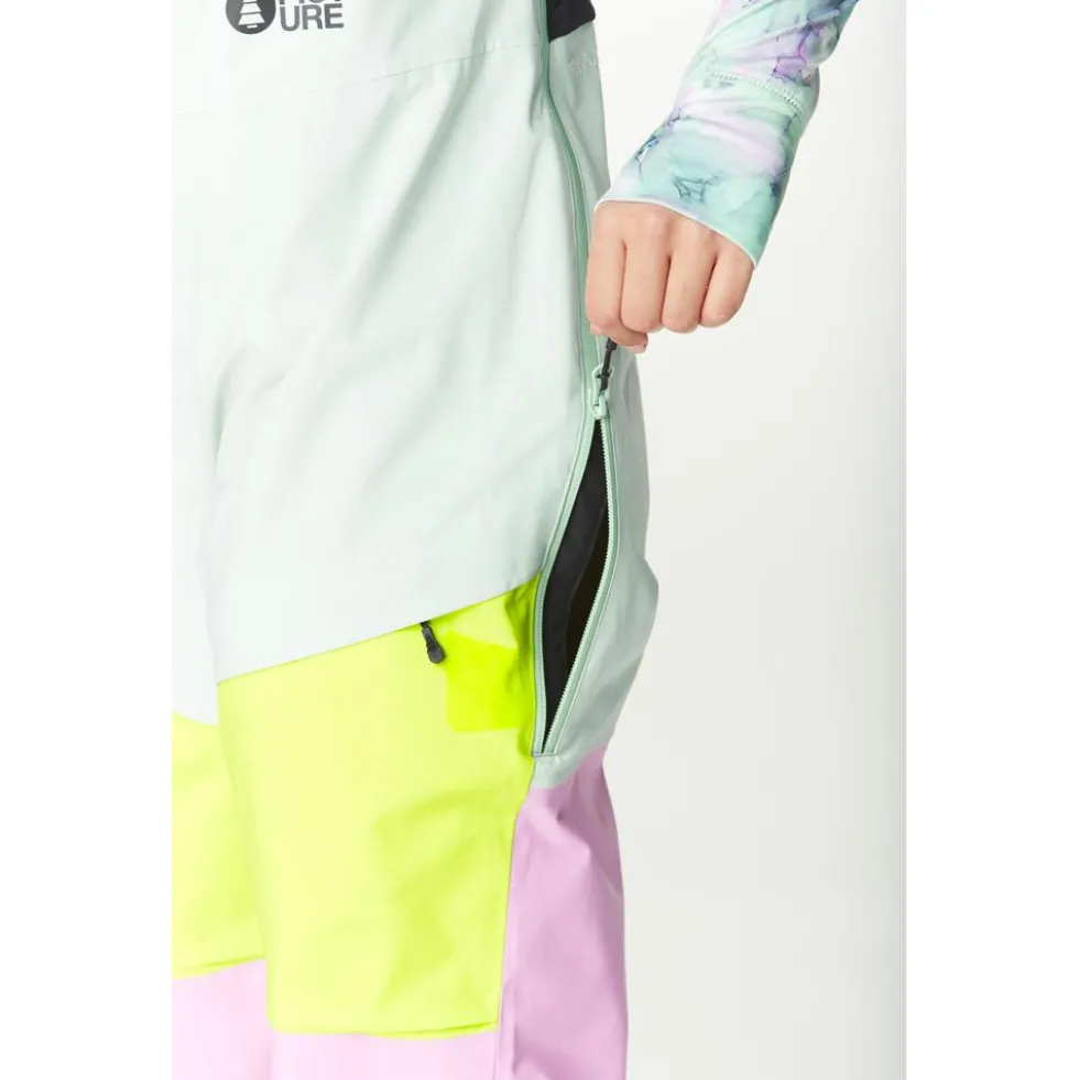 Pantaloni tecnici Picture Elwy Bib Silt Green Orchid Acid