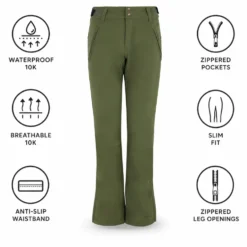 Pantaloni tecnici Protest Lole Botanic Green