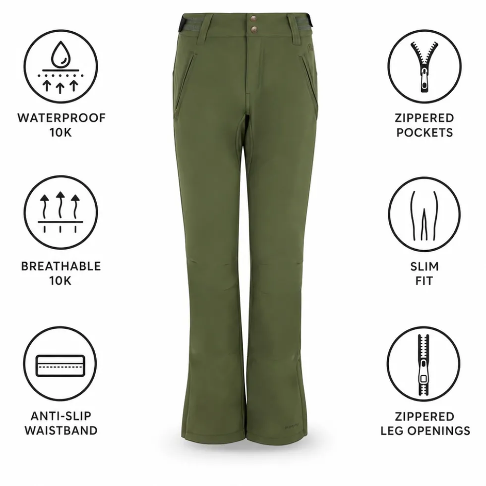 Pantaloni tecnici Protest Lole Botanic Green