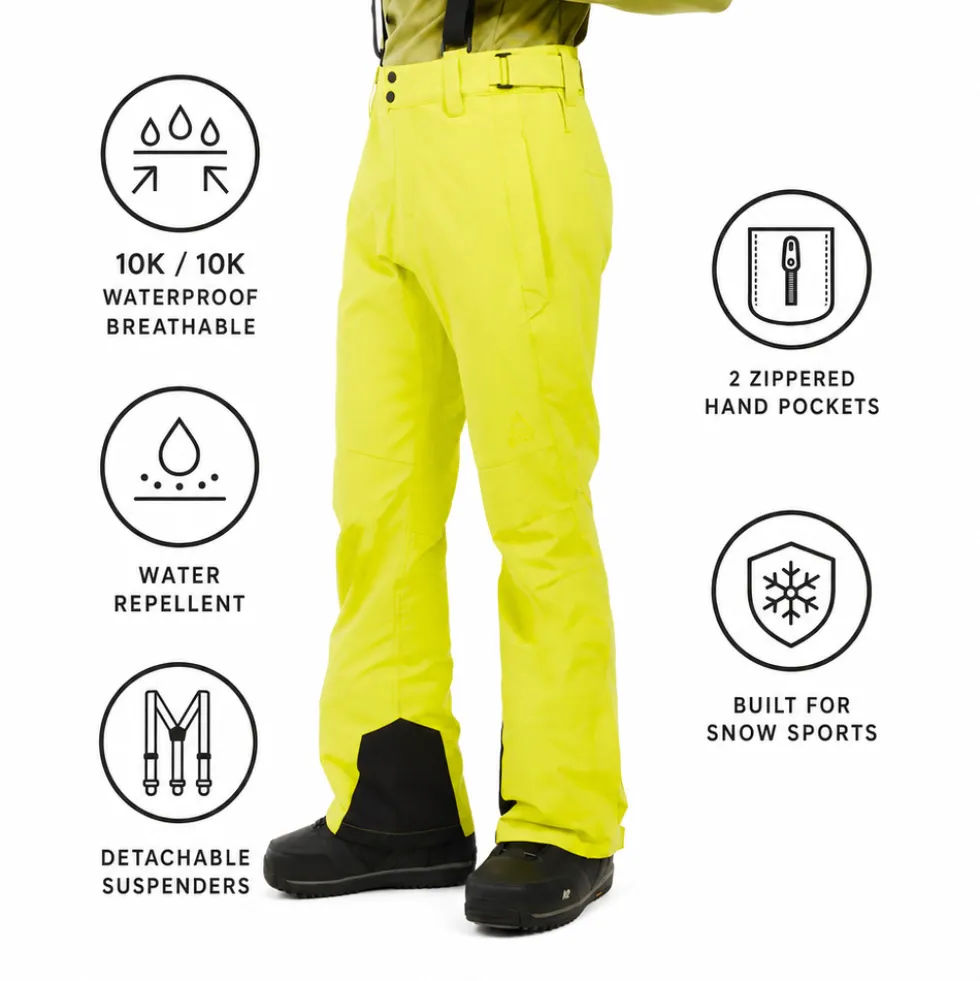 Pantaloni tecnici Protest Prtrowens Snowpants Lime Splash