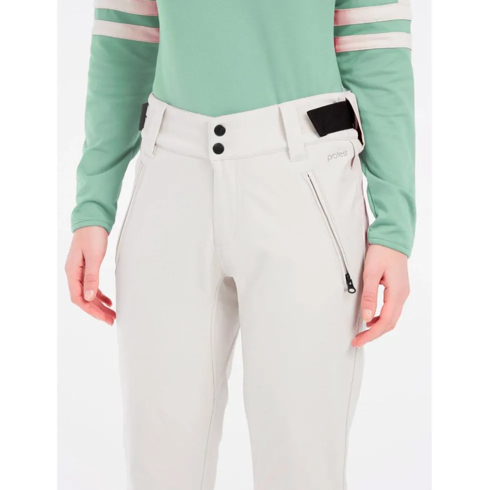 Pantaloni tecnici Protest Prtrelole Snowpants Canvasoffwhite