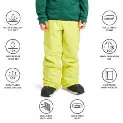 Pantaloni tecnici Quiksilver Estate Youth Pant Yellow Plum