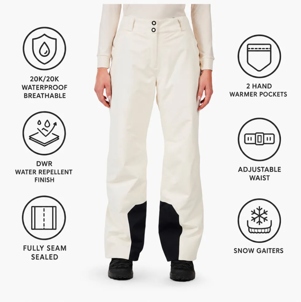 Pantaloni tecnici Rossignol W Insulated Ski Pant Nature White