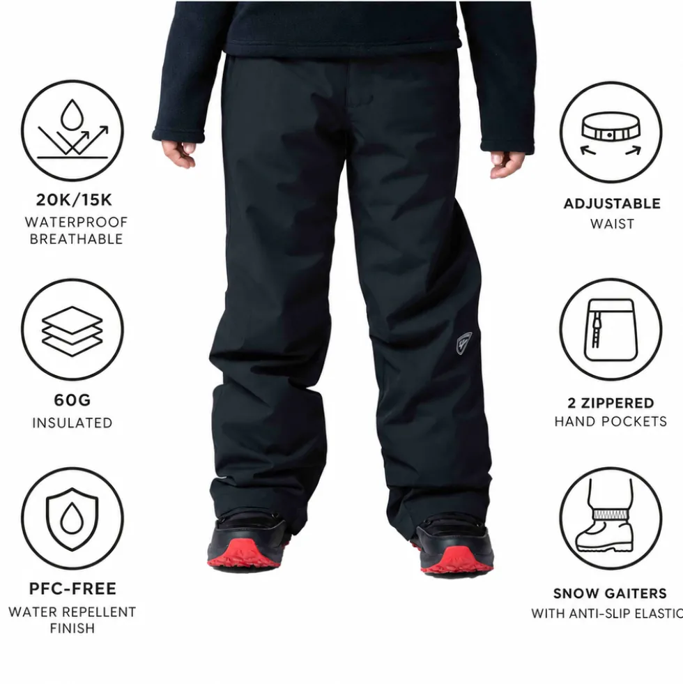 Pantaloni tecnici Rossignol Boy Ski Pant Black