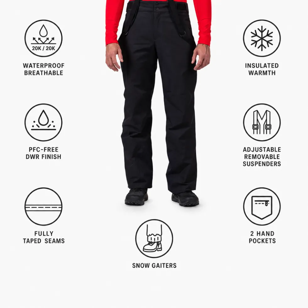 Pantaloni tecnici Rossignol Insulated Ski Pant Black