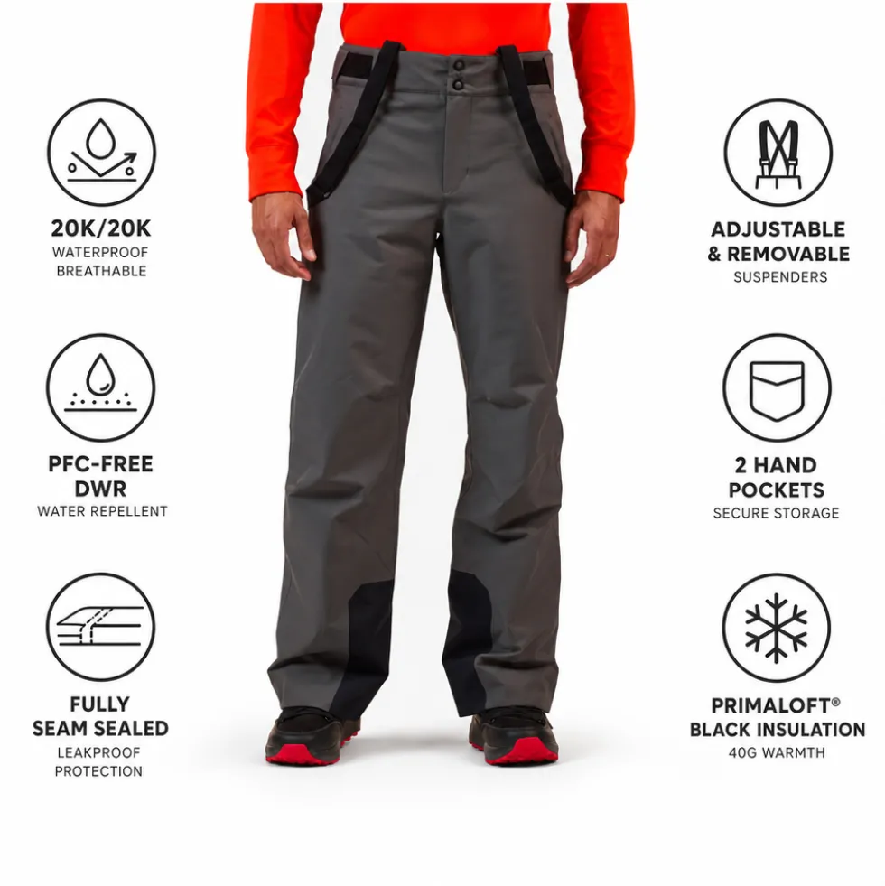 Pantaloni tecnici Rossignol Insulated Ski Pant Onyx Grey