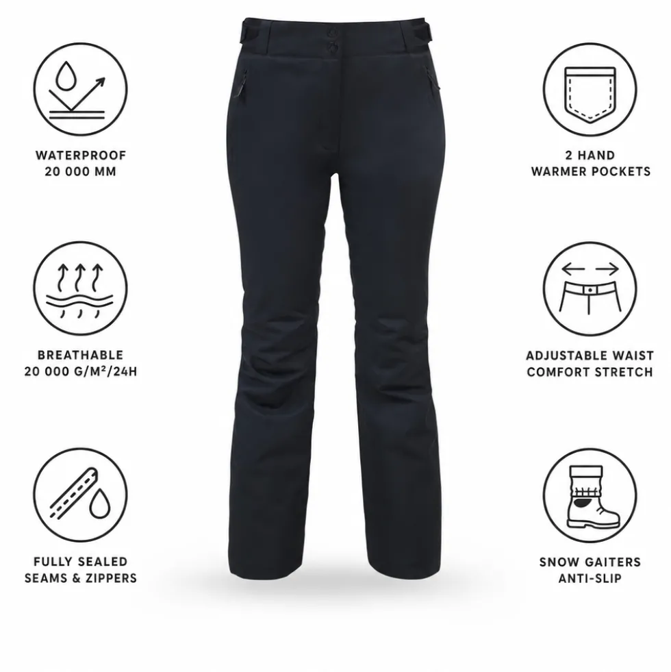 Pantaloni tecnici Rossignol W Ski Black