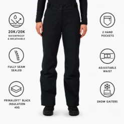 Pantaloni tecnici Rossignol W Insulated Ski Pant Black