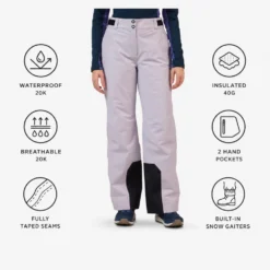 Pantaloni tecnici Rossignol W Insulated Ski Pant Galactic Lilac