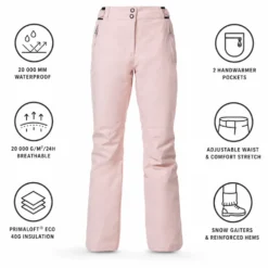 Pantaloni tecnici Rossignol W Ski Powder Pink