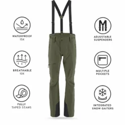 Pantaloni tecnici Scott M's Explorair 3L Pant Douglas Green