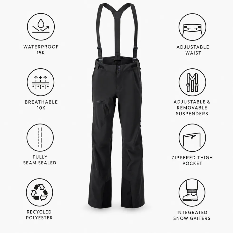 Pantaloni tecnici Scott M's Explorair 3L Pant Black