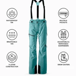 Pantaloni tecnici Scott W's Explorair 3L Pant Frosty Blue