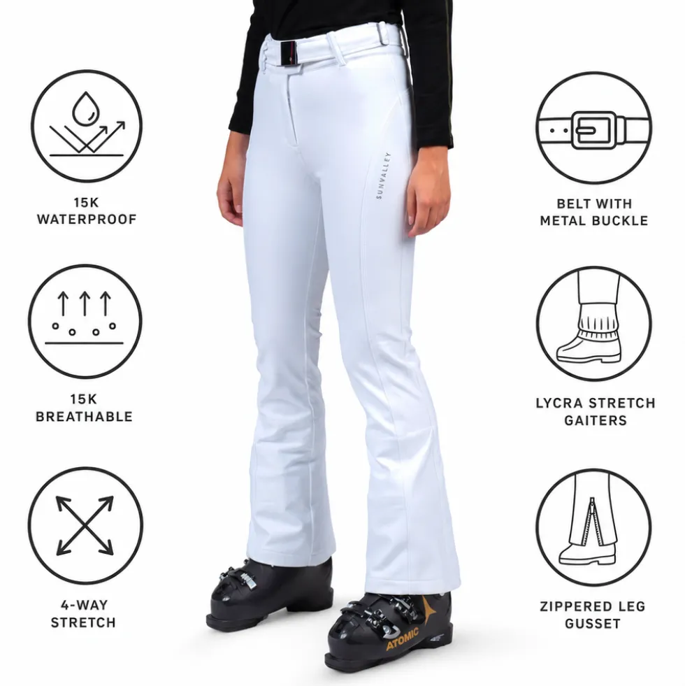 Pantaloni tecnici Sun Valley Izalys Blanc