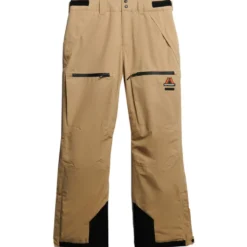 Pantaloni tecnici Superdry Ski Shell Pant M's Beige Sarrasin