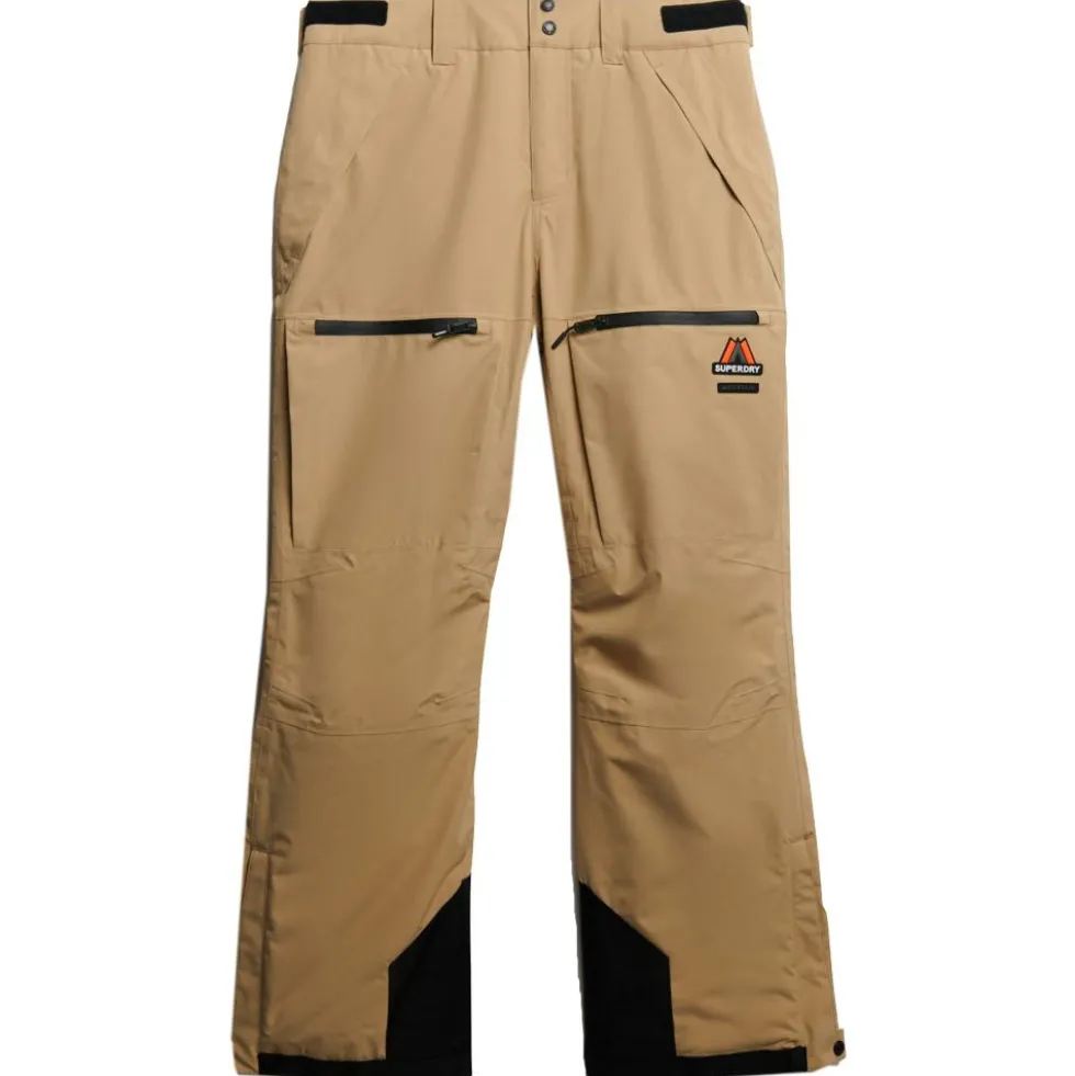 Pantaloni tecnici Superdry Ski Shell Pant M's Beige Sarrasin