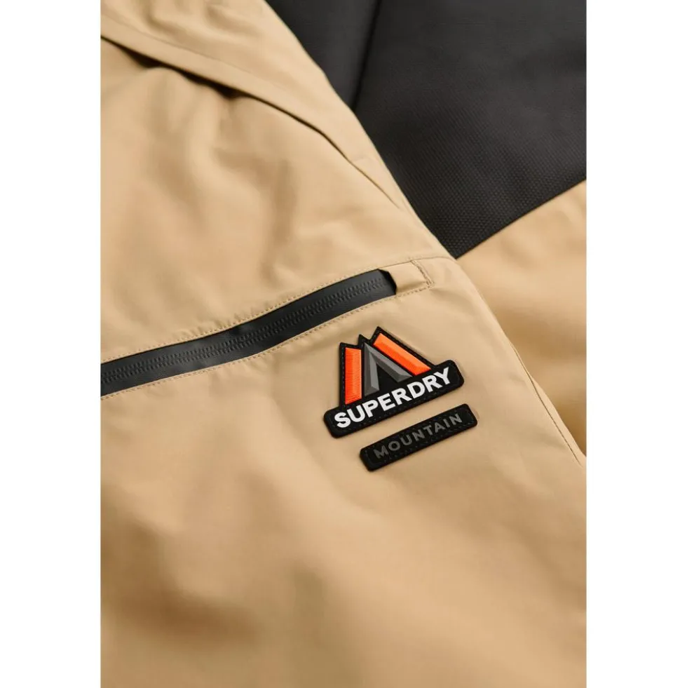 Pantaloni tecnici Superdry Ski Shell Pant M's Beige Sarrasin