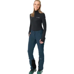 Pantaloni tecnici Vaude Women's Larice Pants IV Dark Sea