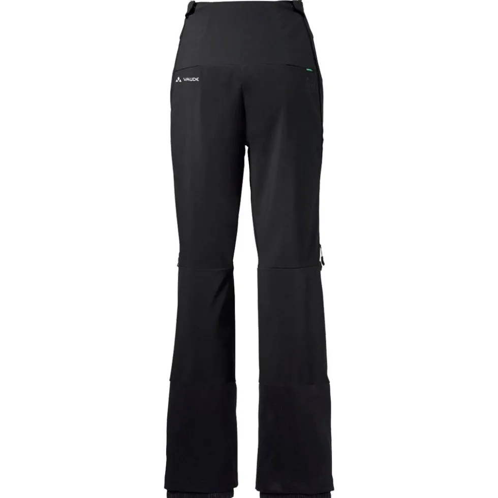 Pantaloni tecnici Vaude Women's Monviso Softshell Pants II Liblack