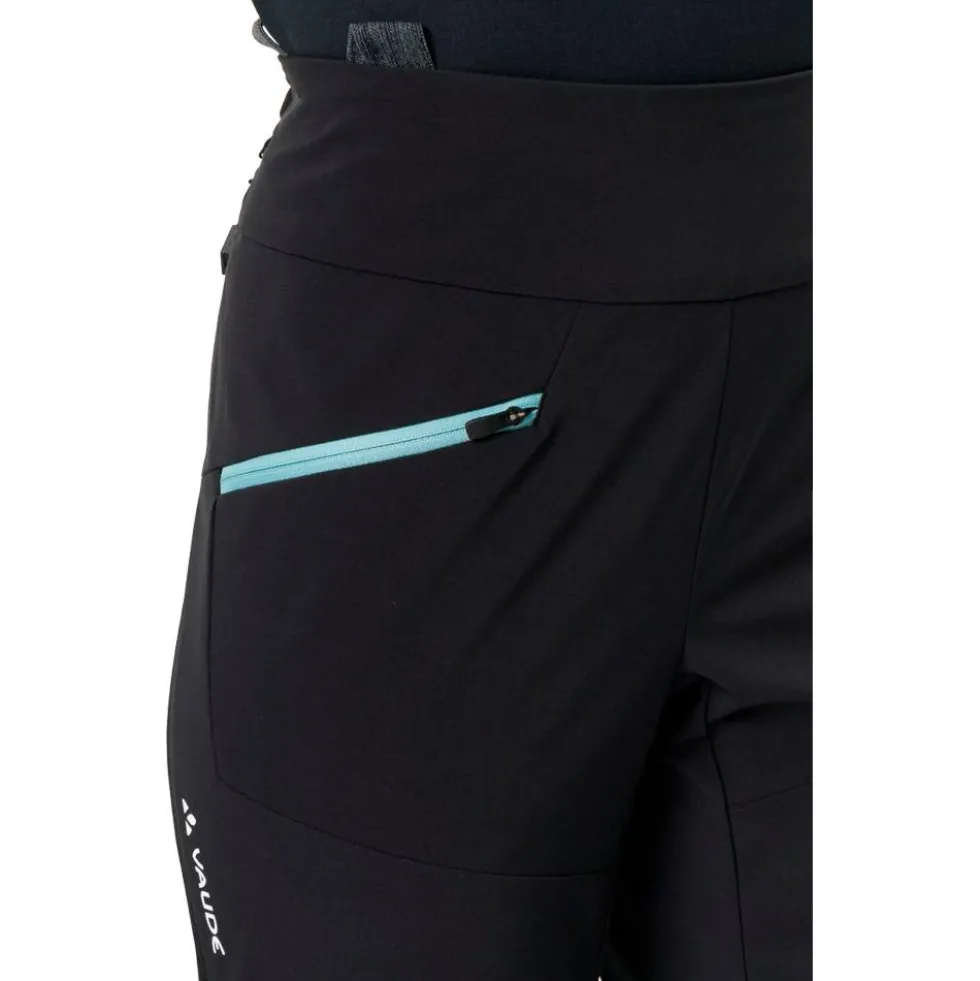 Pantaloni tecnici Vaude Women's Monviso Softshell Pants II Liblack