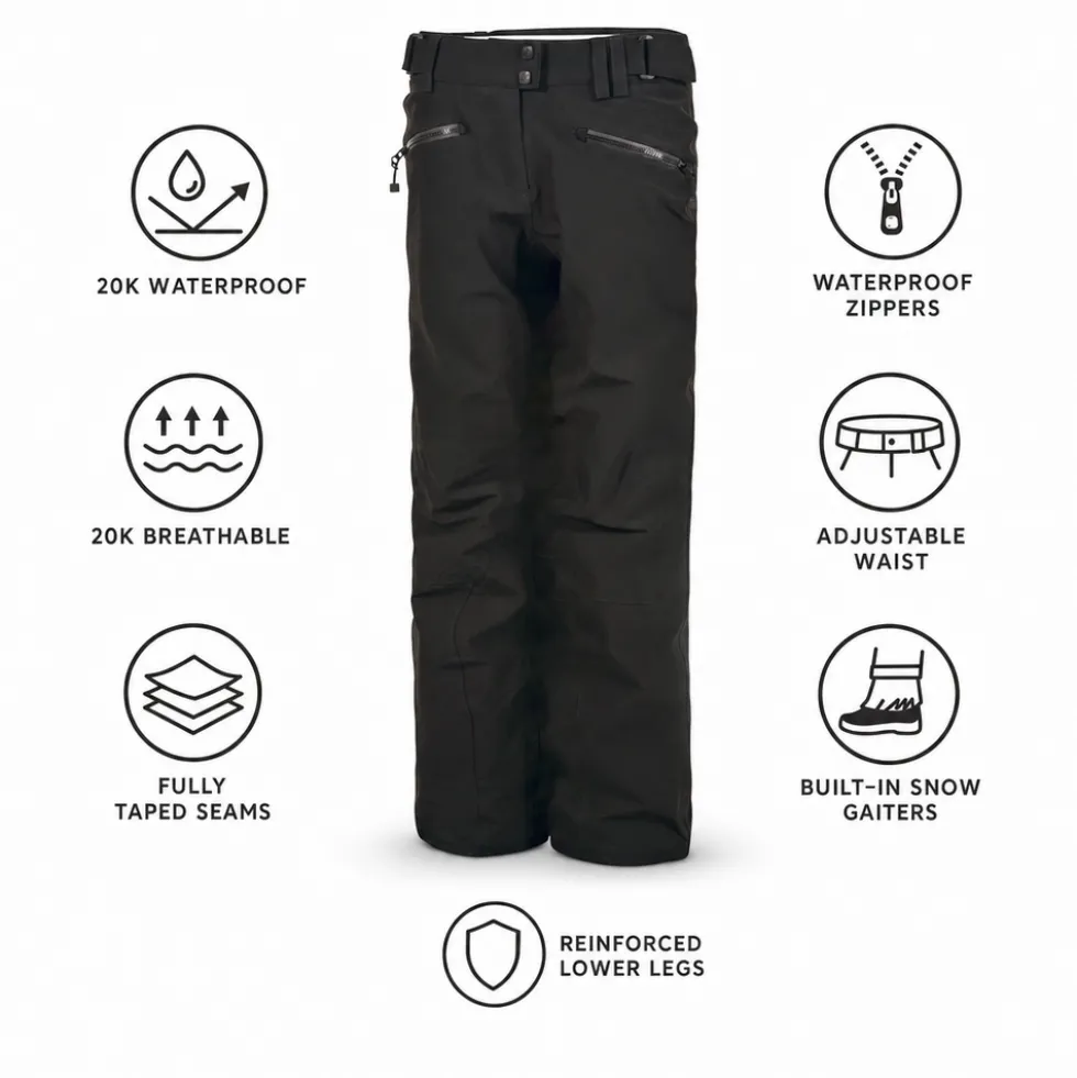 Pantaloni tecnici Watts Bardo Full Black