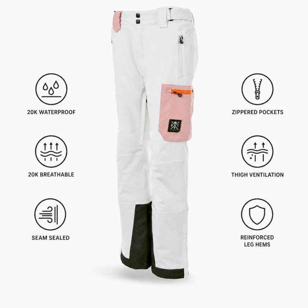 Pantaloni tecnici Watts Elipse White