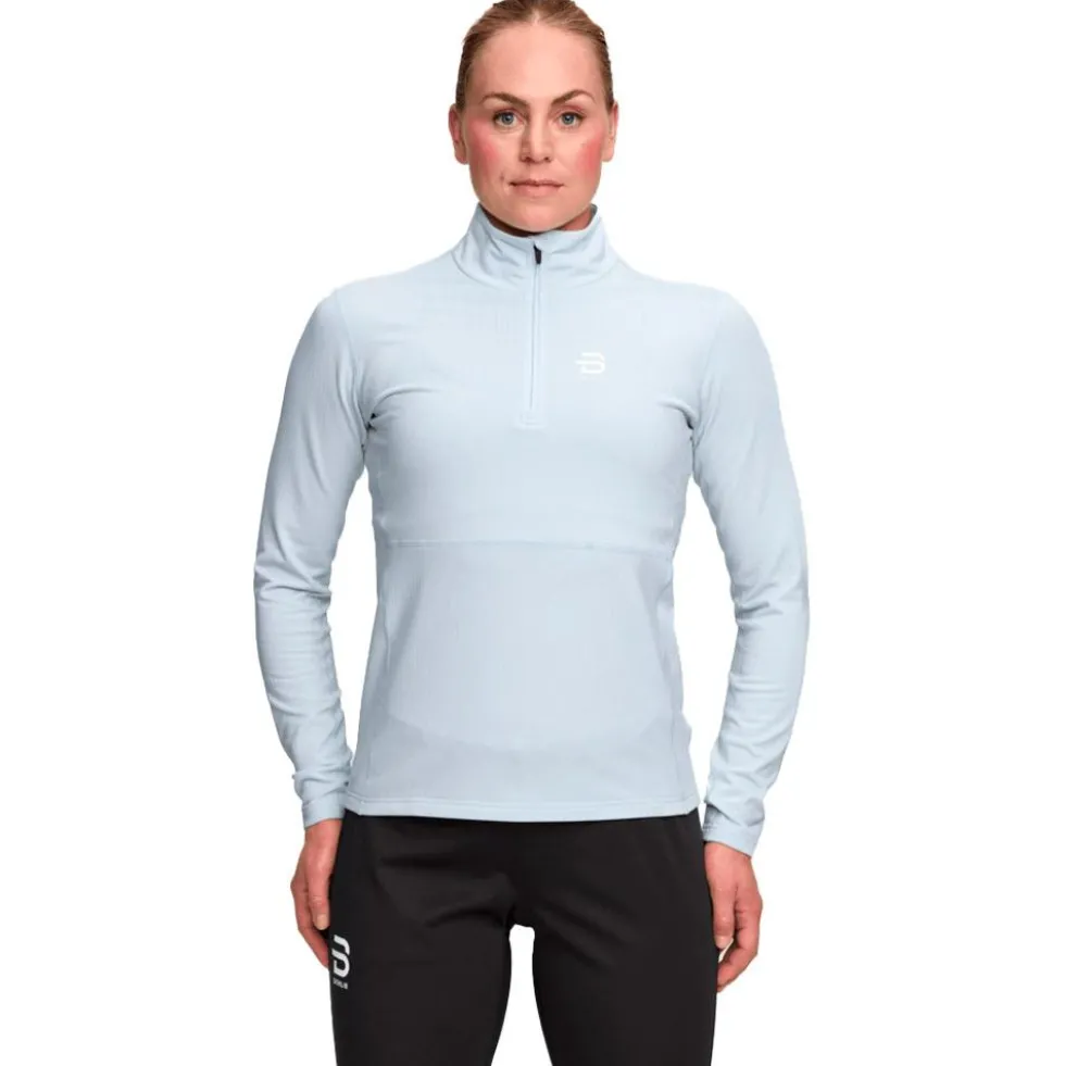Pile Bjorn Daehlie Half Zip Pace Women Moonstone Blue