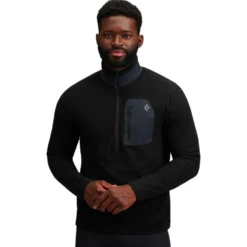 Pile Black Diamond Rift Half Zip Black Black