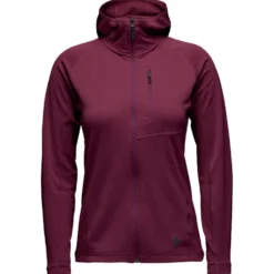 Pile Black Diamond W Coefficient Fleece Hoody Blackberry