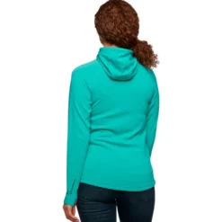 Pile Black Diamond W Coefficient Fleece Hoody Dark Patina