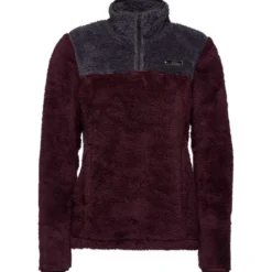 Pile Black Diamond W Roadie 1/4 Zip Fleece Bordeaux Carbon